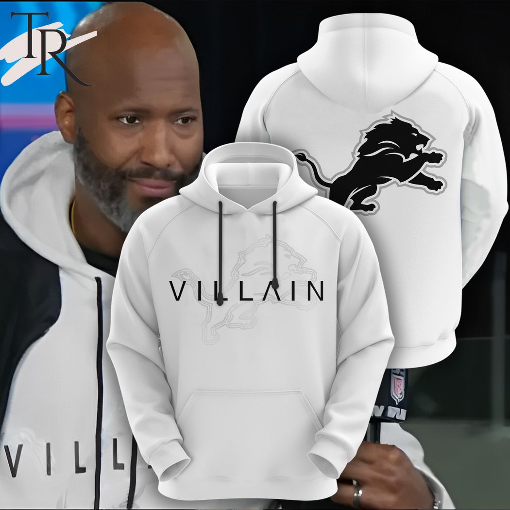 New 2025 Detroit Lions Villain Custom Hoodie