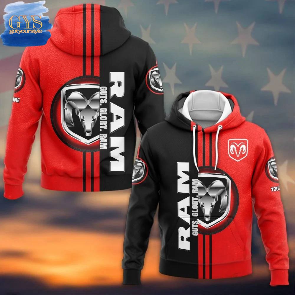 New 2025 Dodge Ram Guts Glory Ram Name Custom Hoodie