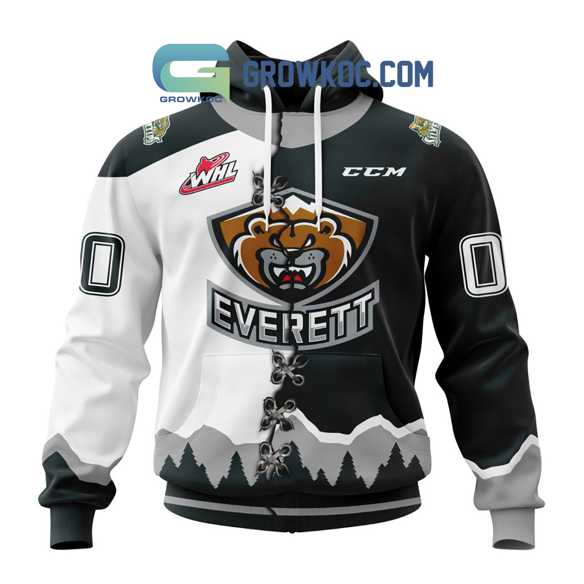 New 2025 Everett Silvertips Mix Home And Away Jersey Personalized Custom Hoodie Shirt