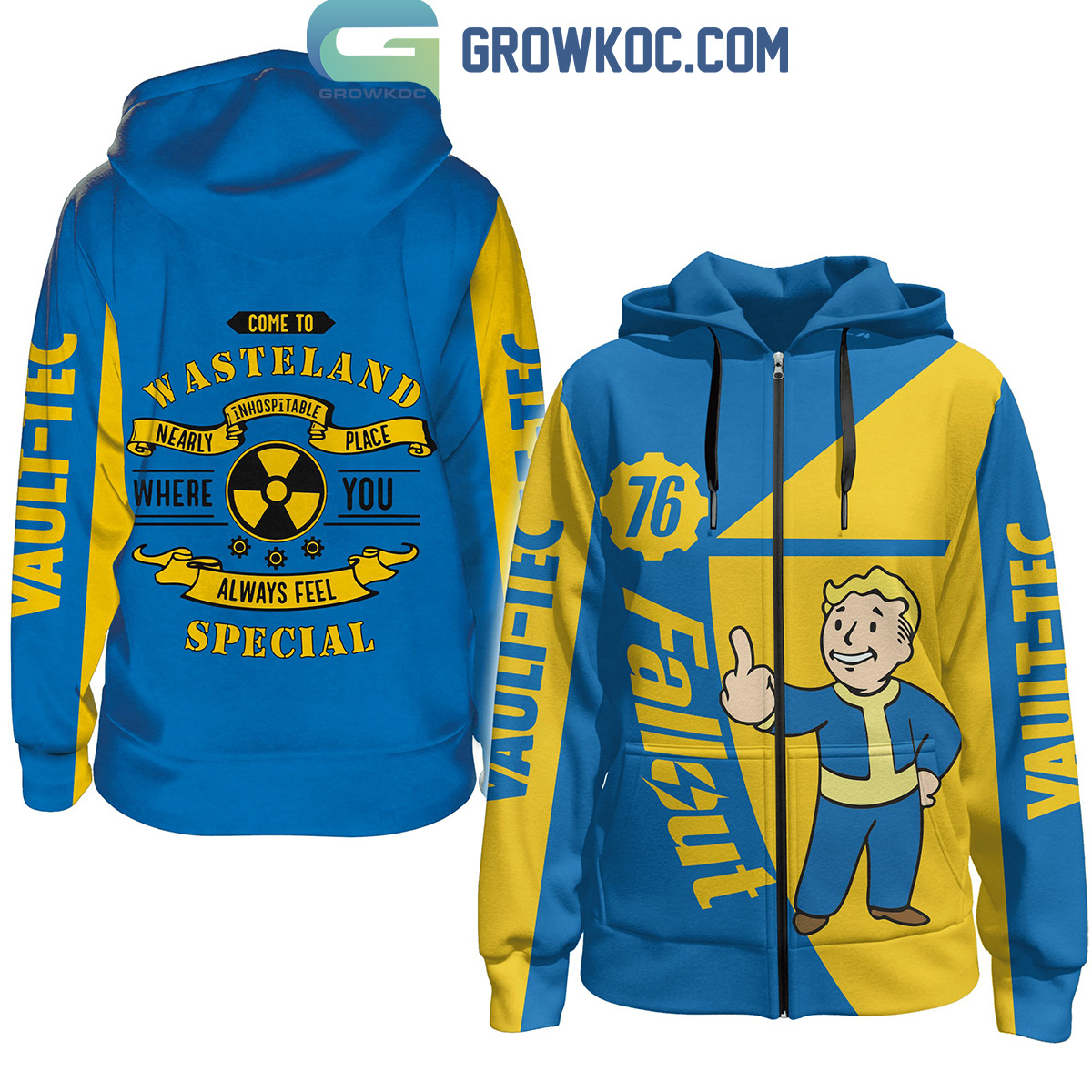 New 2025 Fallout Vault Boy Come To Wasteland Where You Always Feel Special Custom Hoodie Shirts