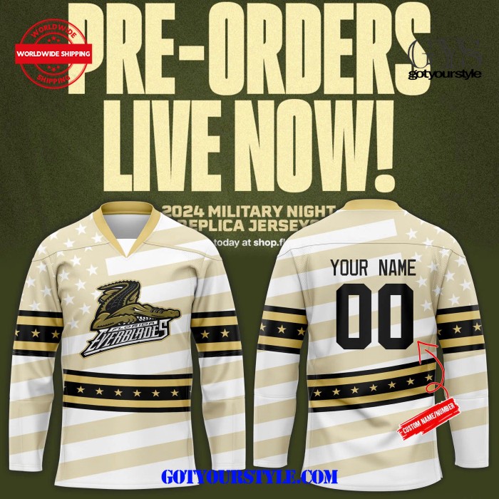 New 2025 Florida Everblades ize New 2025 Season Custom Hockey Jersey Fan Gift - All Over Printed
