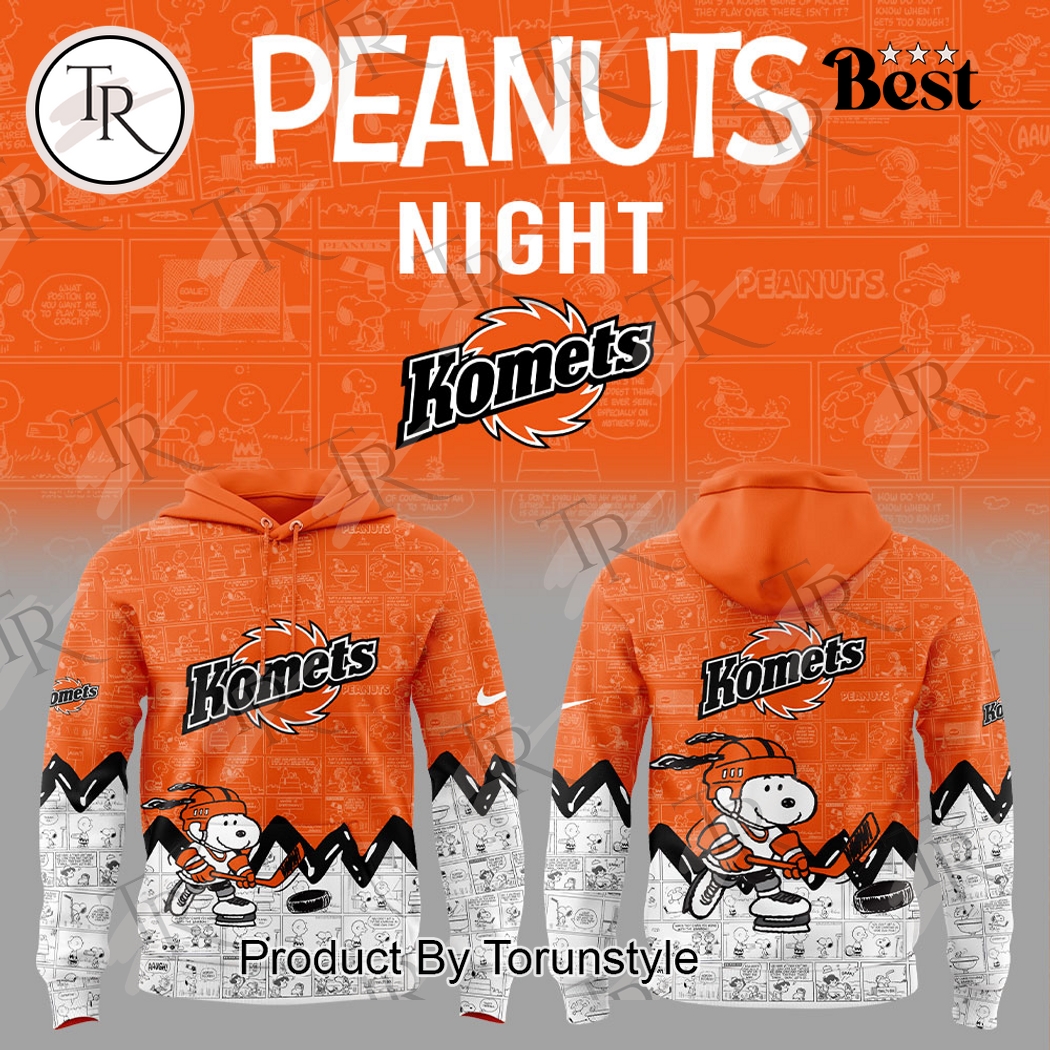 New 2025 Fort Wayne Komets Peanuts Night 2025 75th Anniversary Custom Hoodie