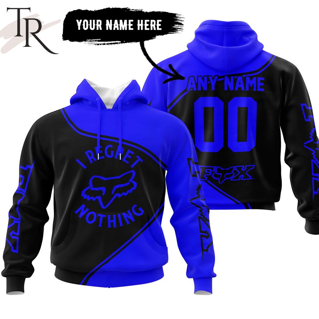 New 2025 Fox Racing I Regret Nothing - Blue Custom Hoodie