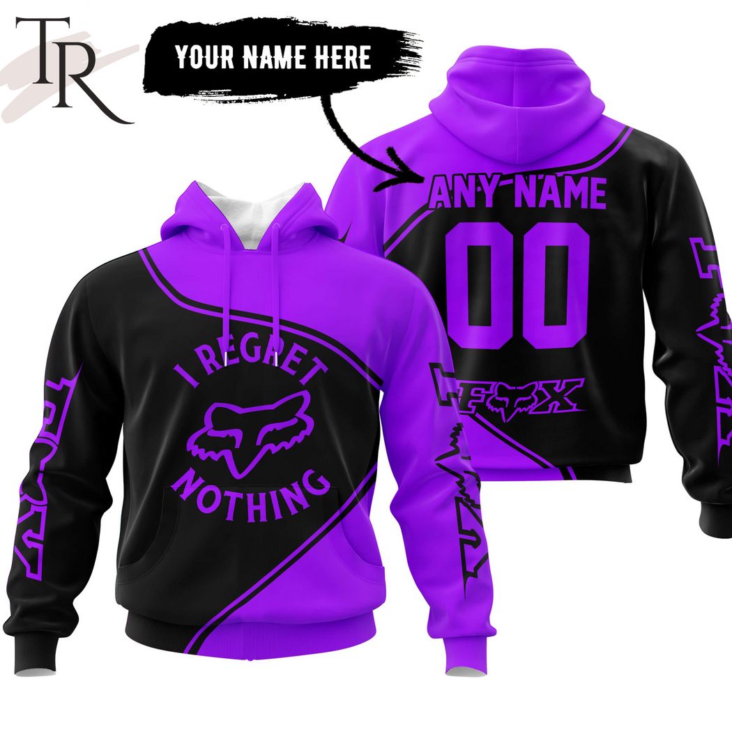 New 2025 Fox Racing I Regret Nothing - Purple Custom Hoodie