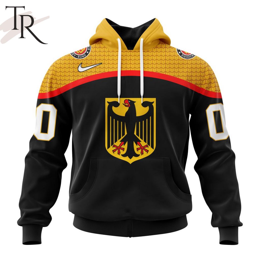 New 2025 Germany National Ice Hockey Team Personalized Away Kits Custom Hoodie