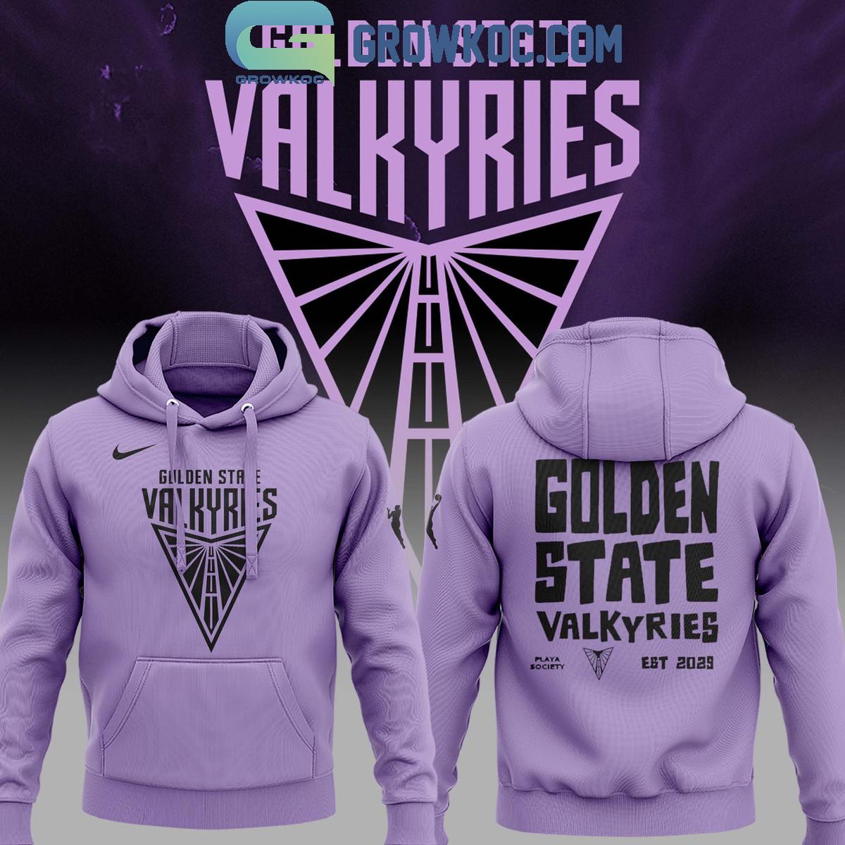 New 2025 Golden State Valkyries WNBA 2024 Lavender Custom Hoodie T-Shirt