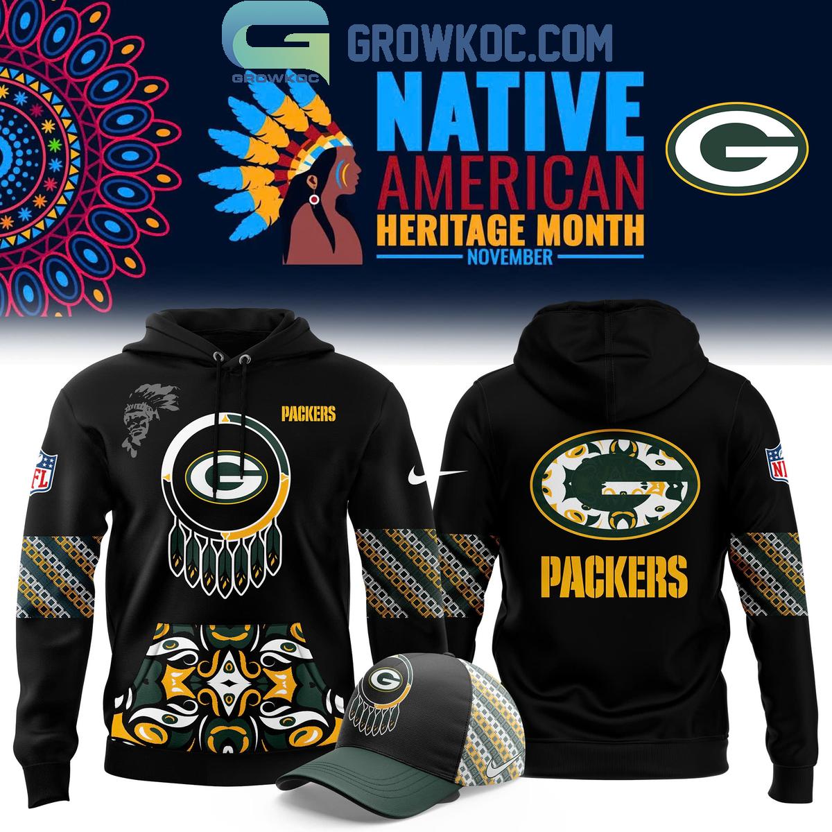 New 2025 Green Bay Packers November 2024 Native American Heritage Month Custom Hoodie T-Shirt