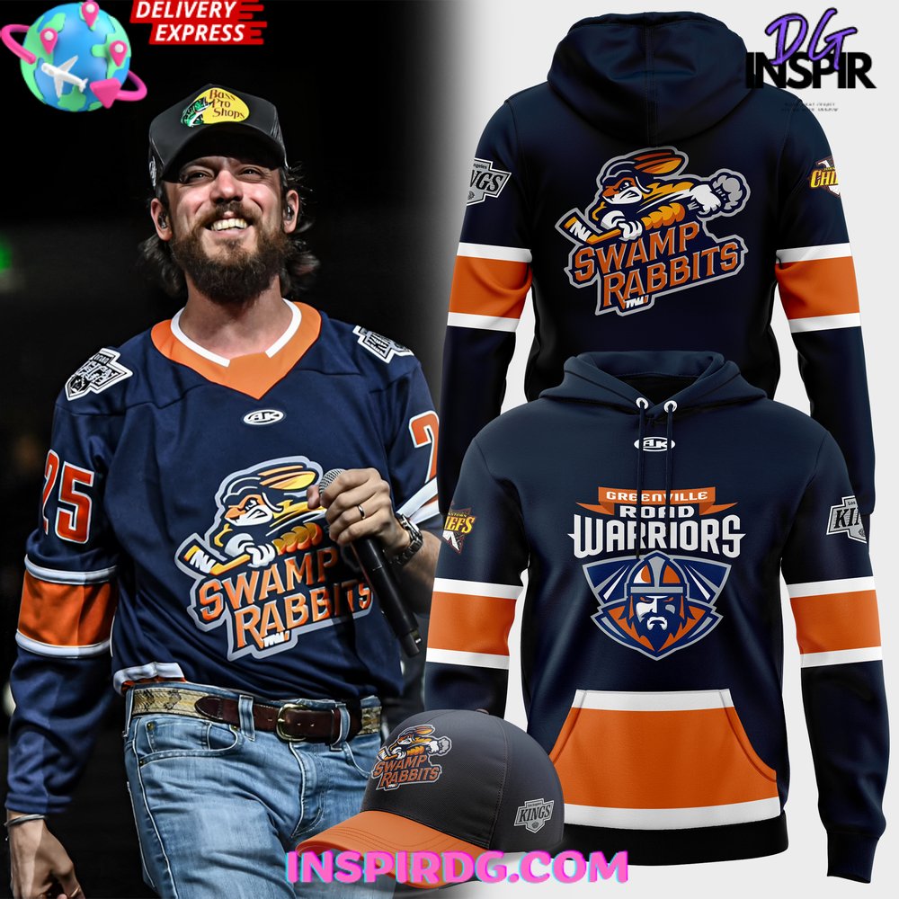 New 2025 Greenville Swamp Rabbits Chris Janson 2025 Custom Hoodie