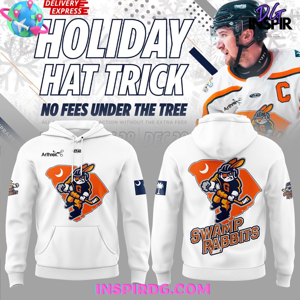 New 2025 Greenville Swamp Rabbits Holiday Hat Tricks Special Custom Hoodie