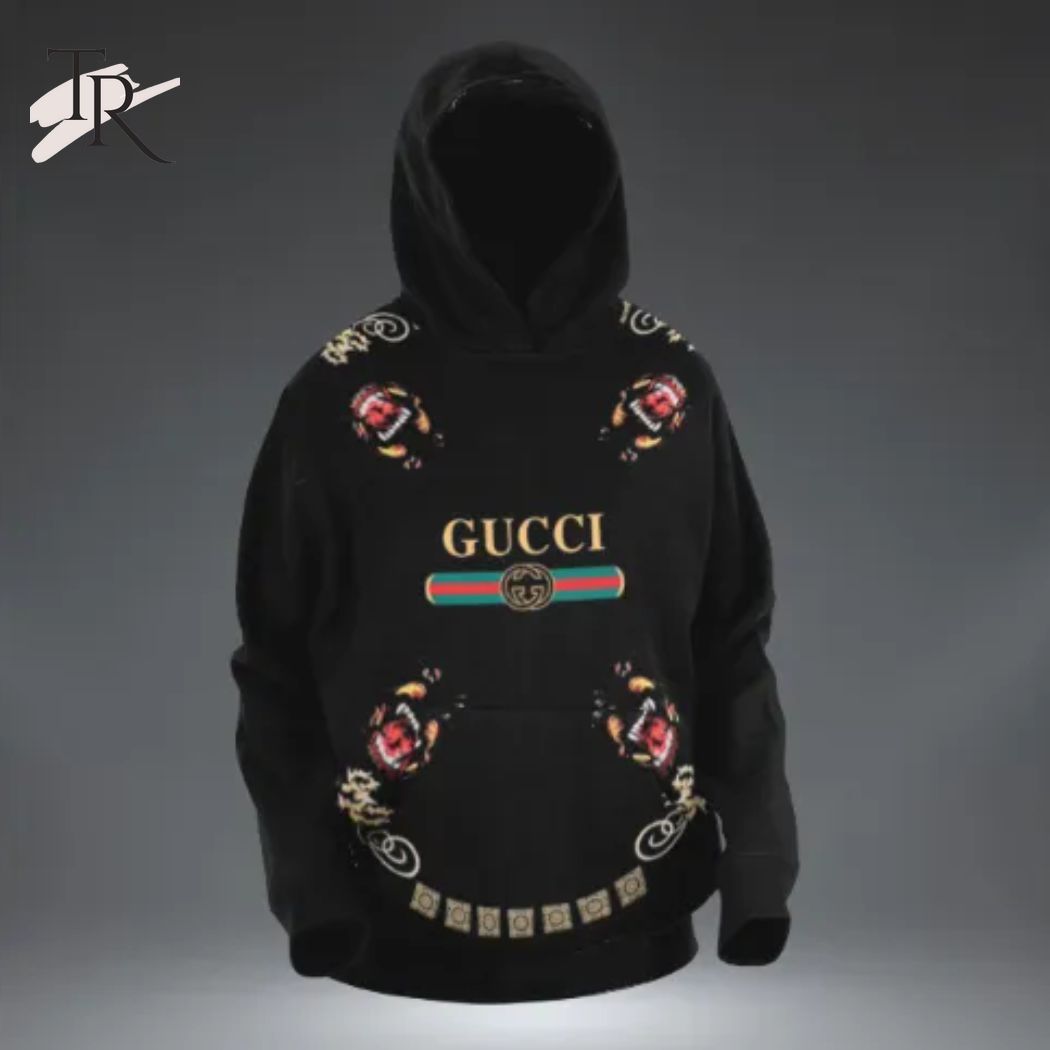 New 2025 Gucci Black Custom Hoodie Luxury Brand Clothing Clothes Outfit For Men Women Luxury Custom Hoodie Outfit For Fall Outfit