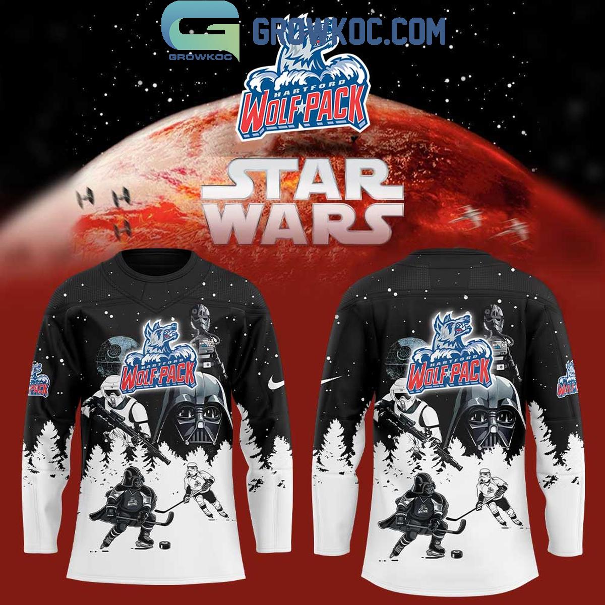 New 2025 Hartford Wolf Pack Star Wars 2025 Custom Hockey Jersey Fan Gift - All Over Printed