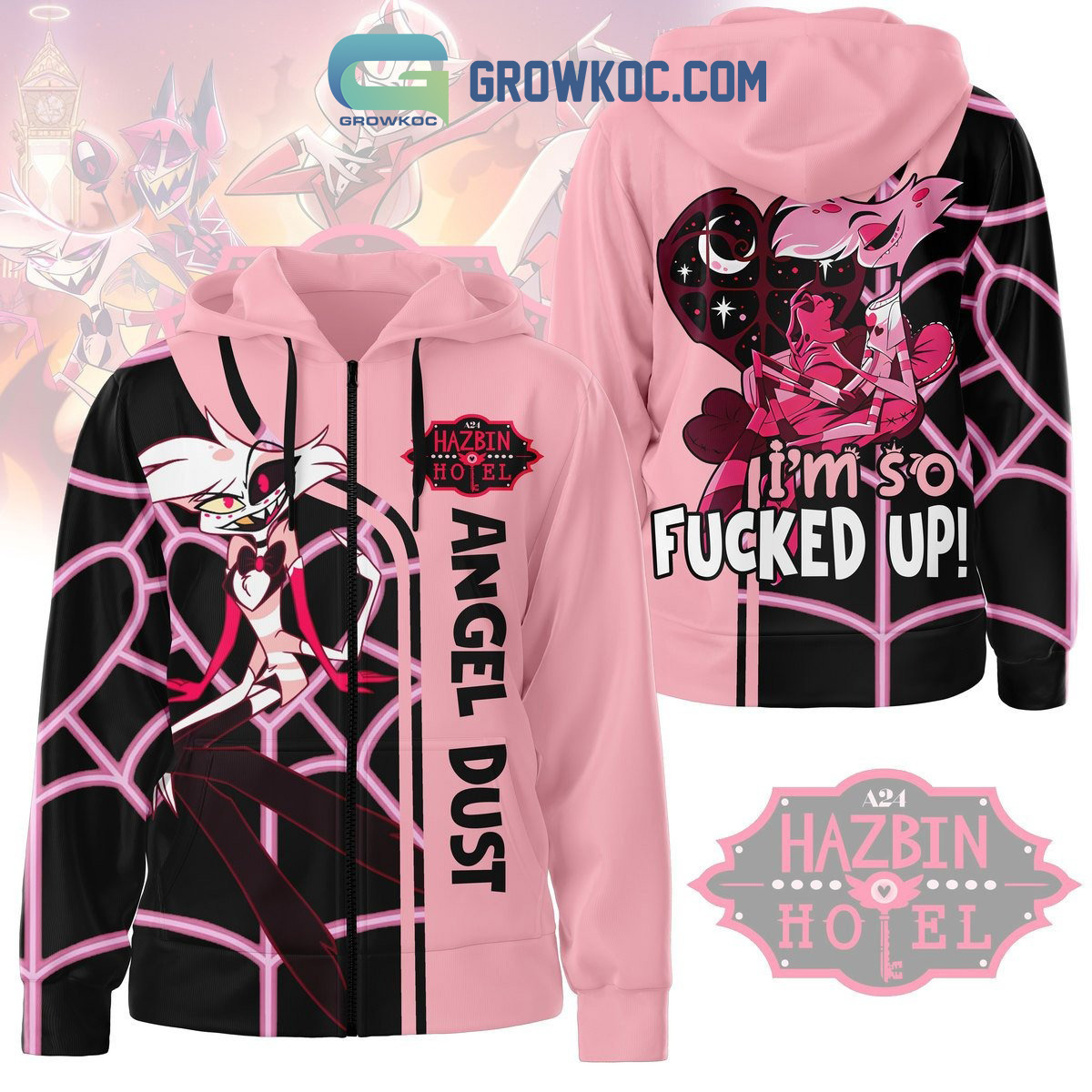 New 2025 Hazbin Hotel Angel Dust Im So Fucked Up Custom Hoodie Shirts