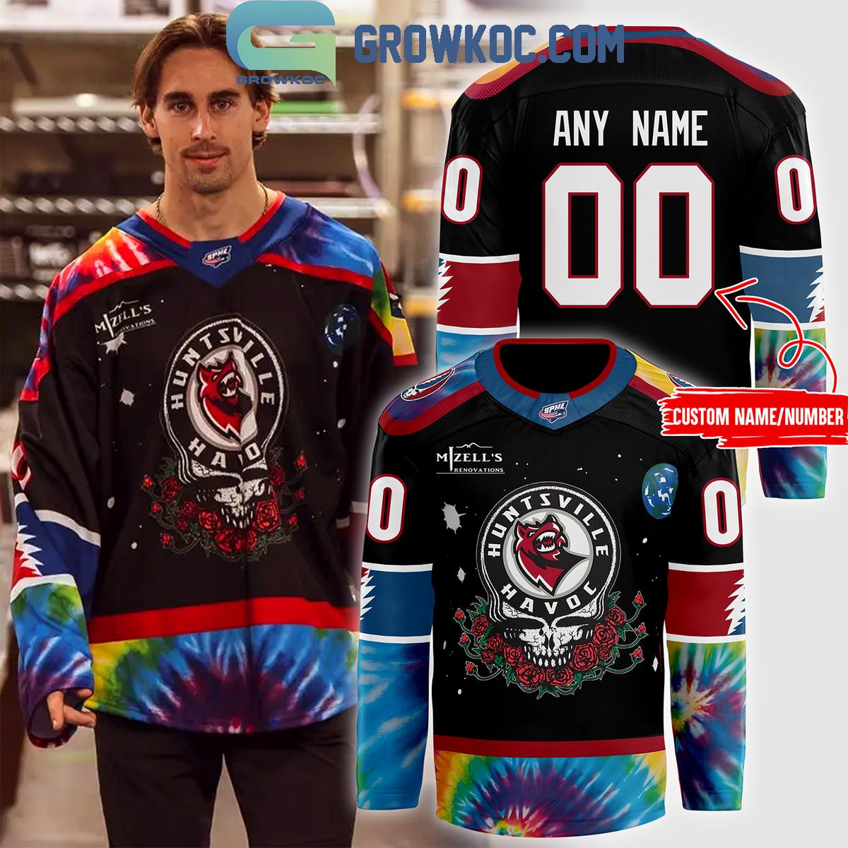 New 2025 Huntsville Havoc 2024 Grateful Dead The Memories Personalized Custom Hockey Jersey Fan Gift - All Over Printed