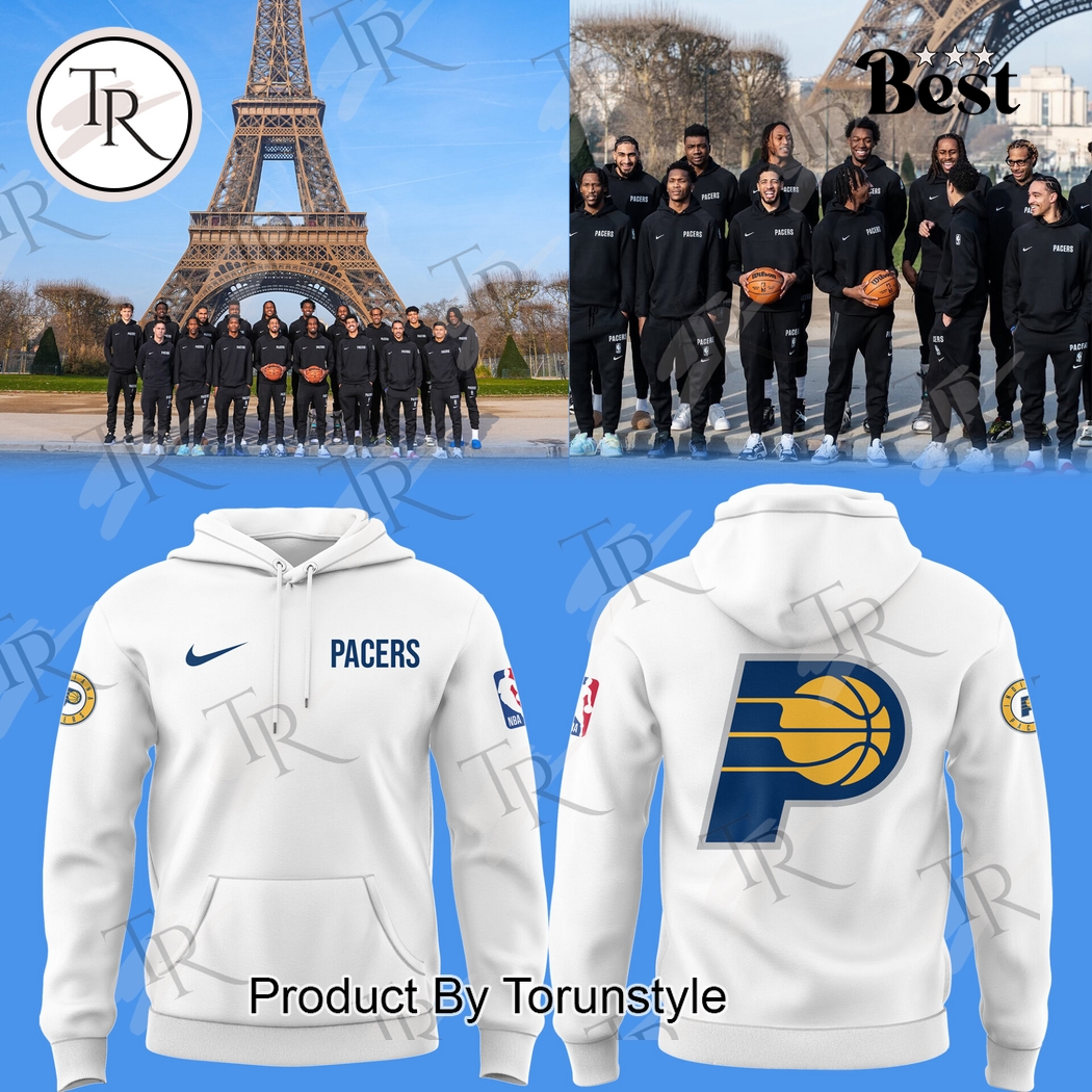 New 2025 Indiana Pacers New 2025 Custom Hoodie - White
