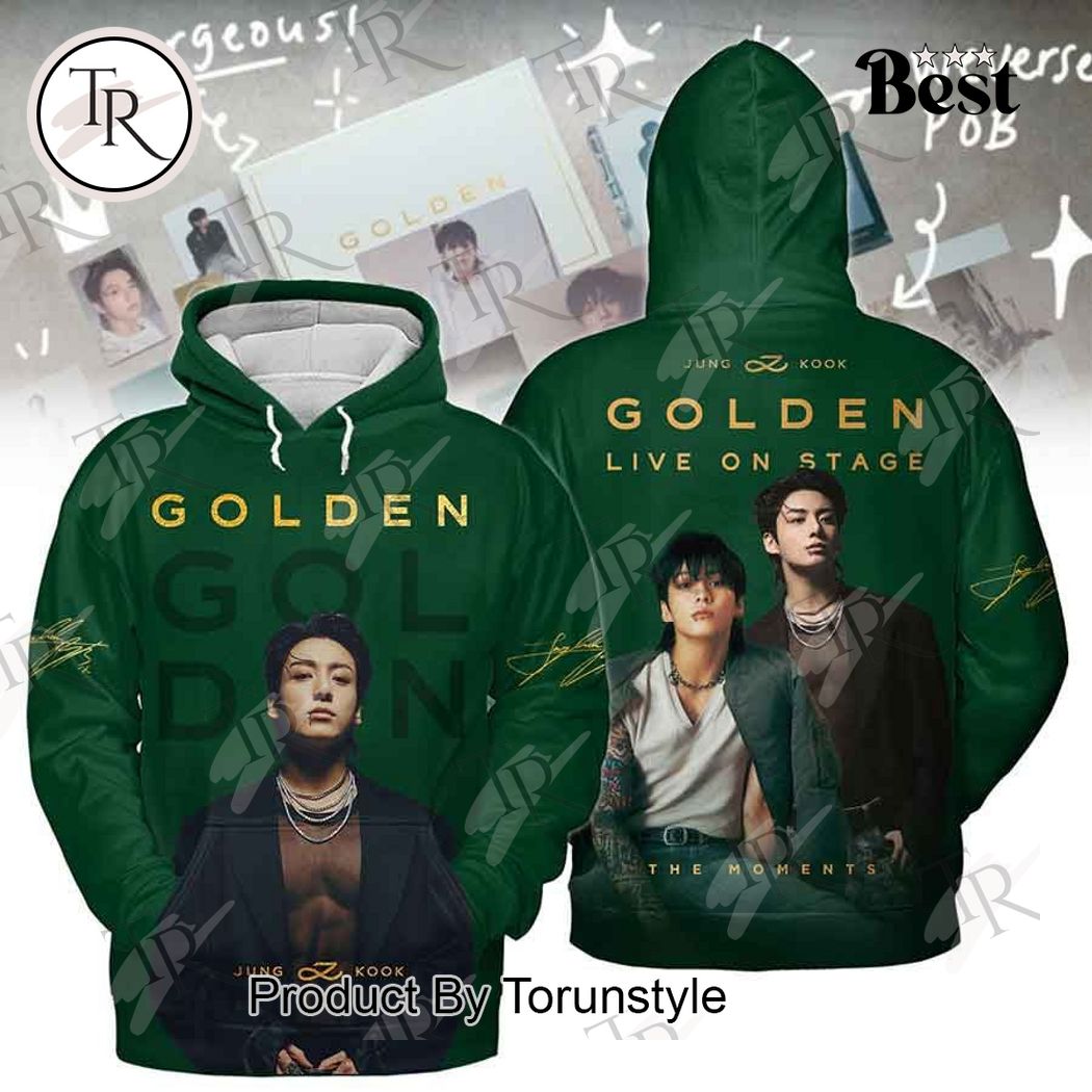 New 2025 Jung Kook Golden Live On Stage The Moments Custom Hoodie