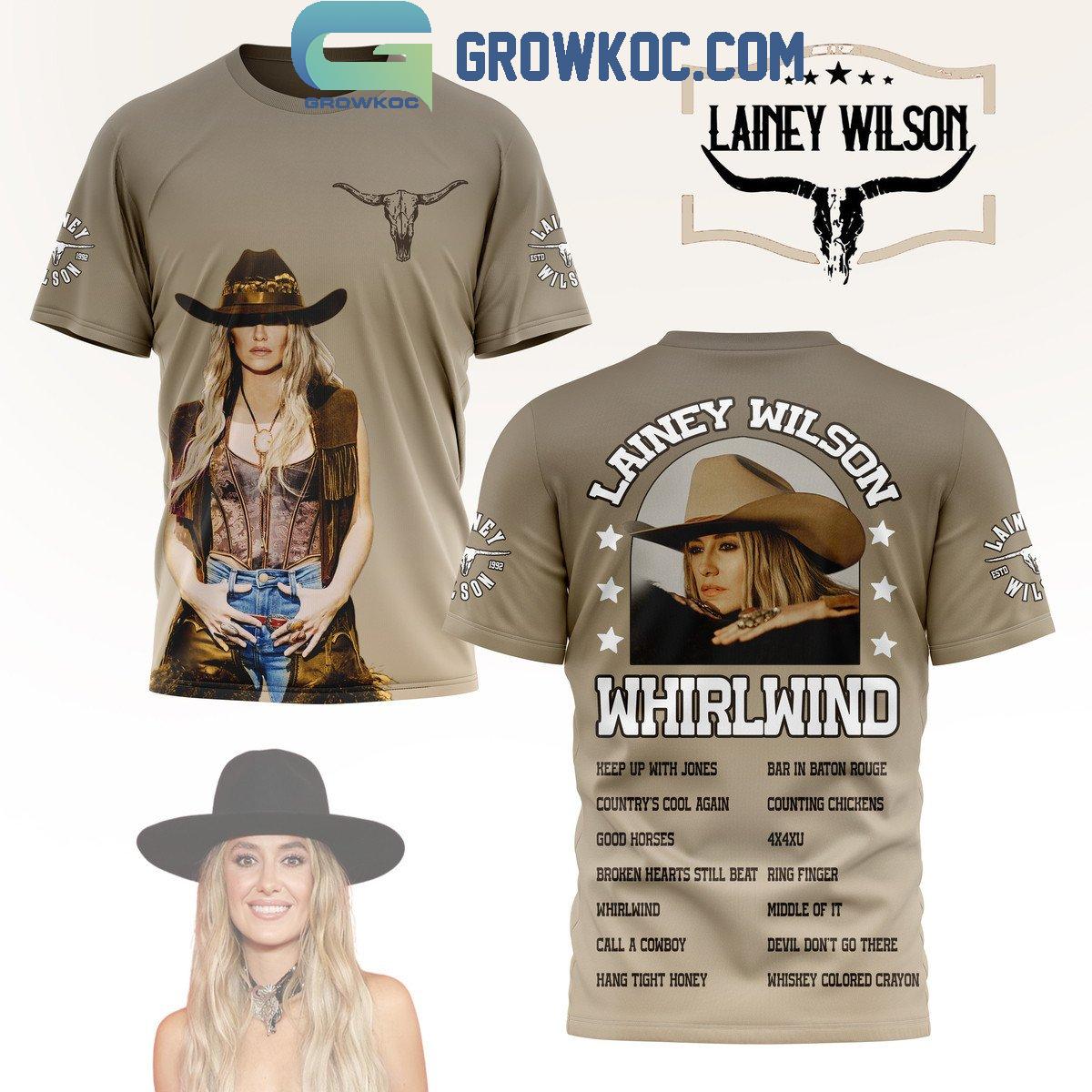 New 2025 Lainey Wilson Whirlwind The Playlist 2024 Custom Hoodie T-Shirt