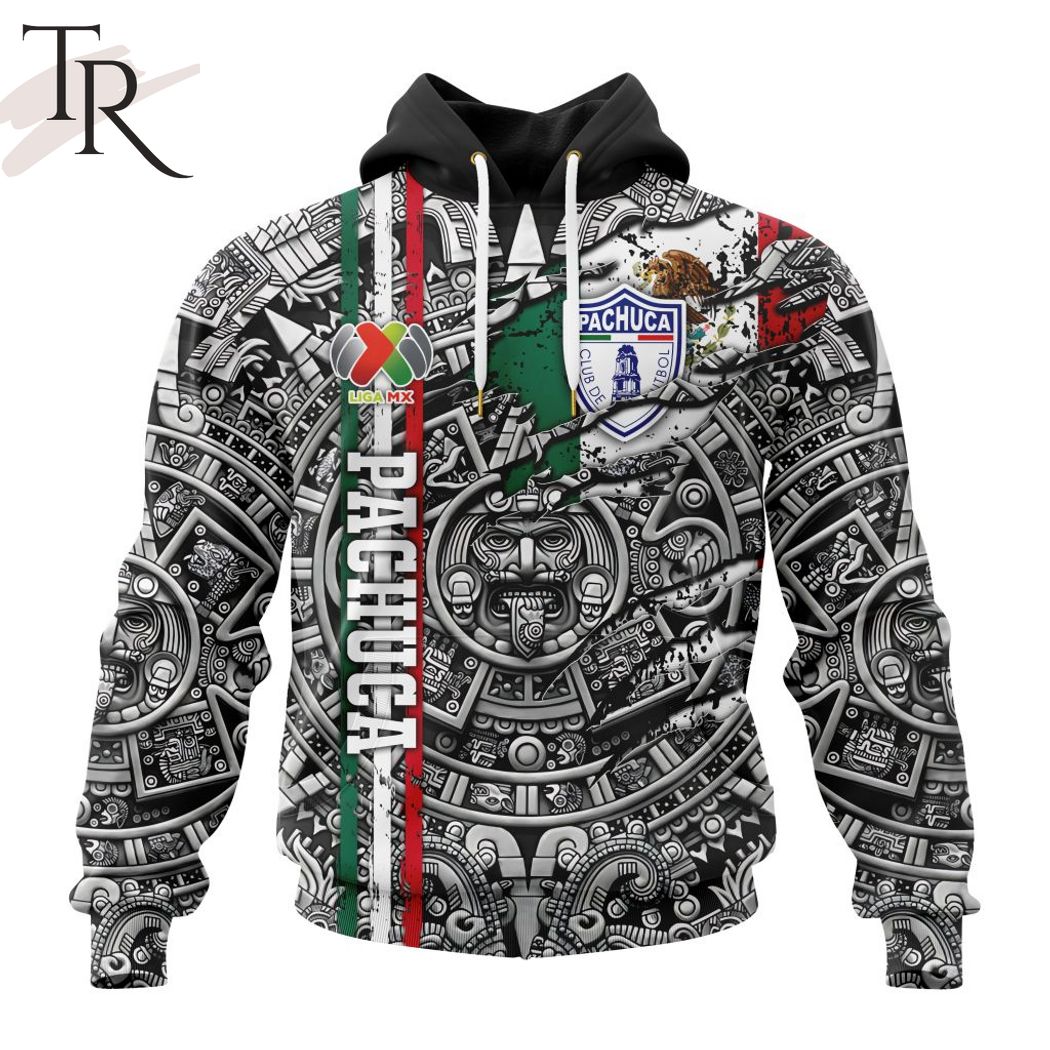 New 2025 LIGA MX C.F. Pachuca Special Aztec Design Custom Hoodie