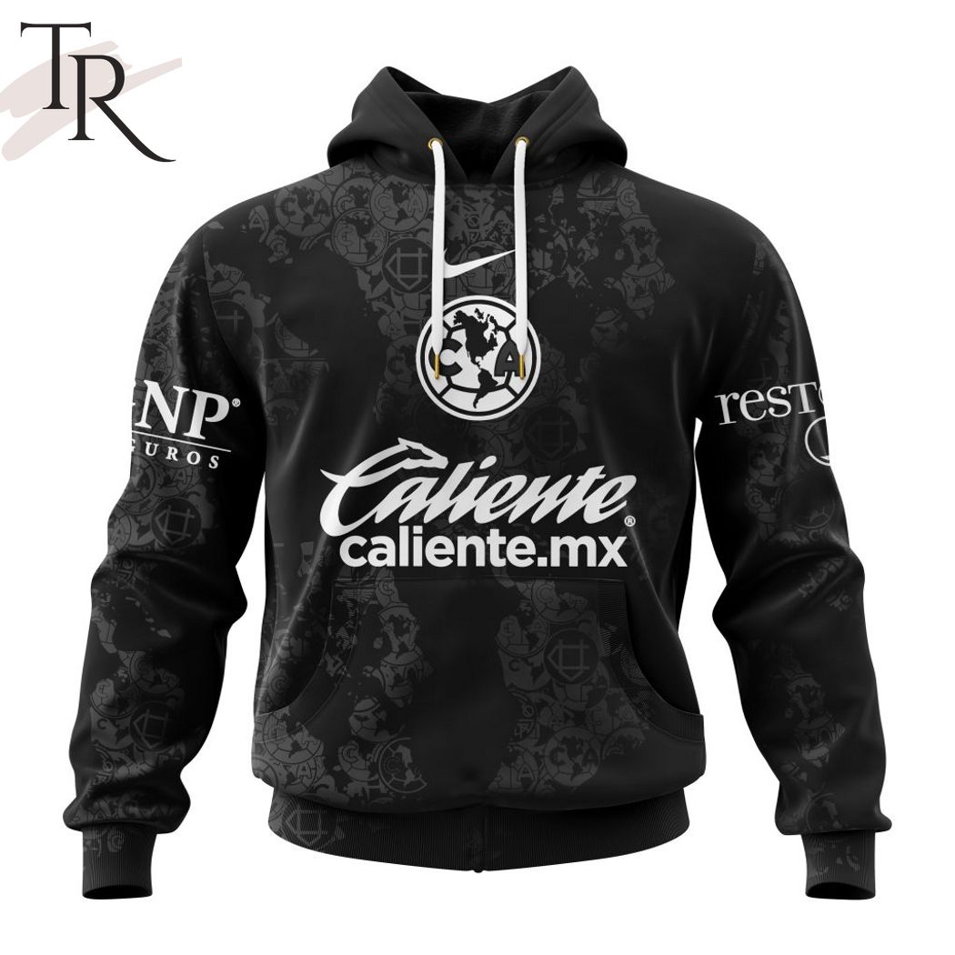 New 2025 LIGA MX Club America Personalized 2024-2025 Black Design Kits Custom Hoodie