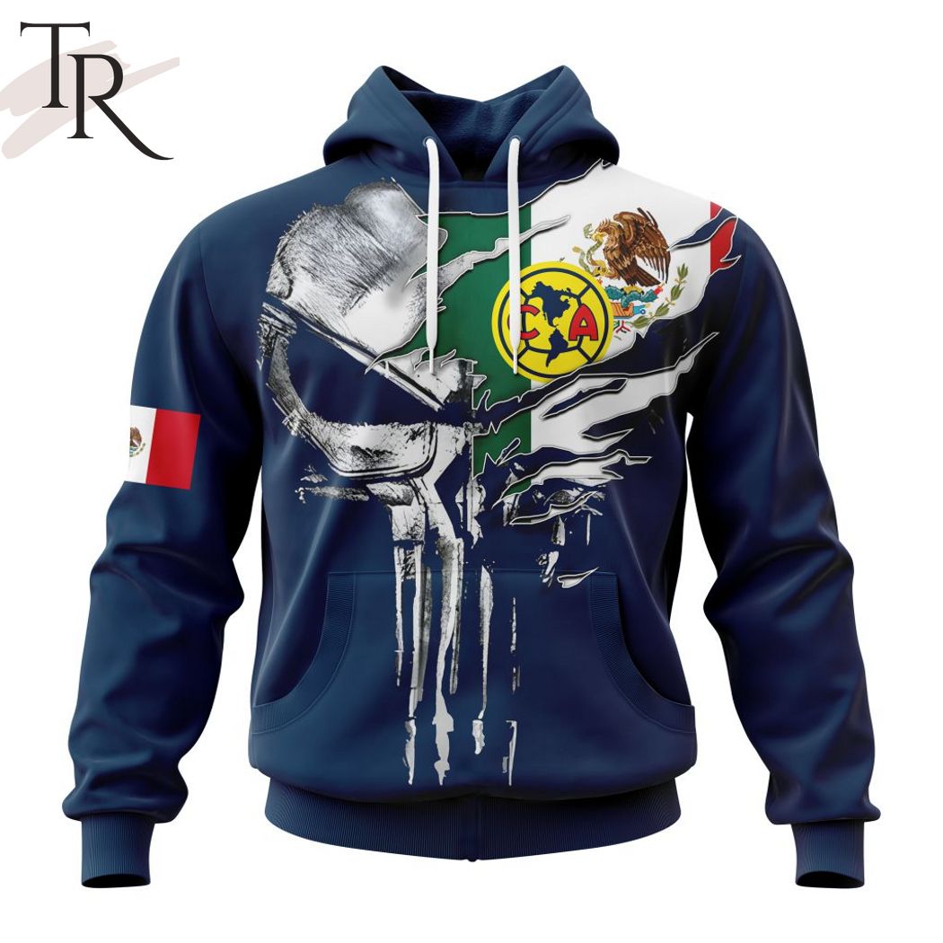 New 2025 LIGA MX Club America Special Skull Design Concept Kits Custom Hoodie