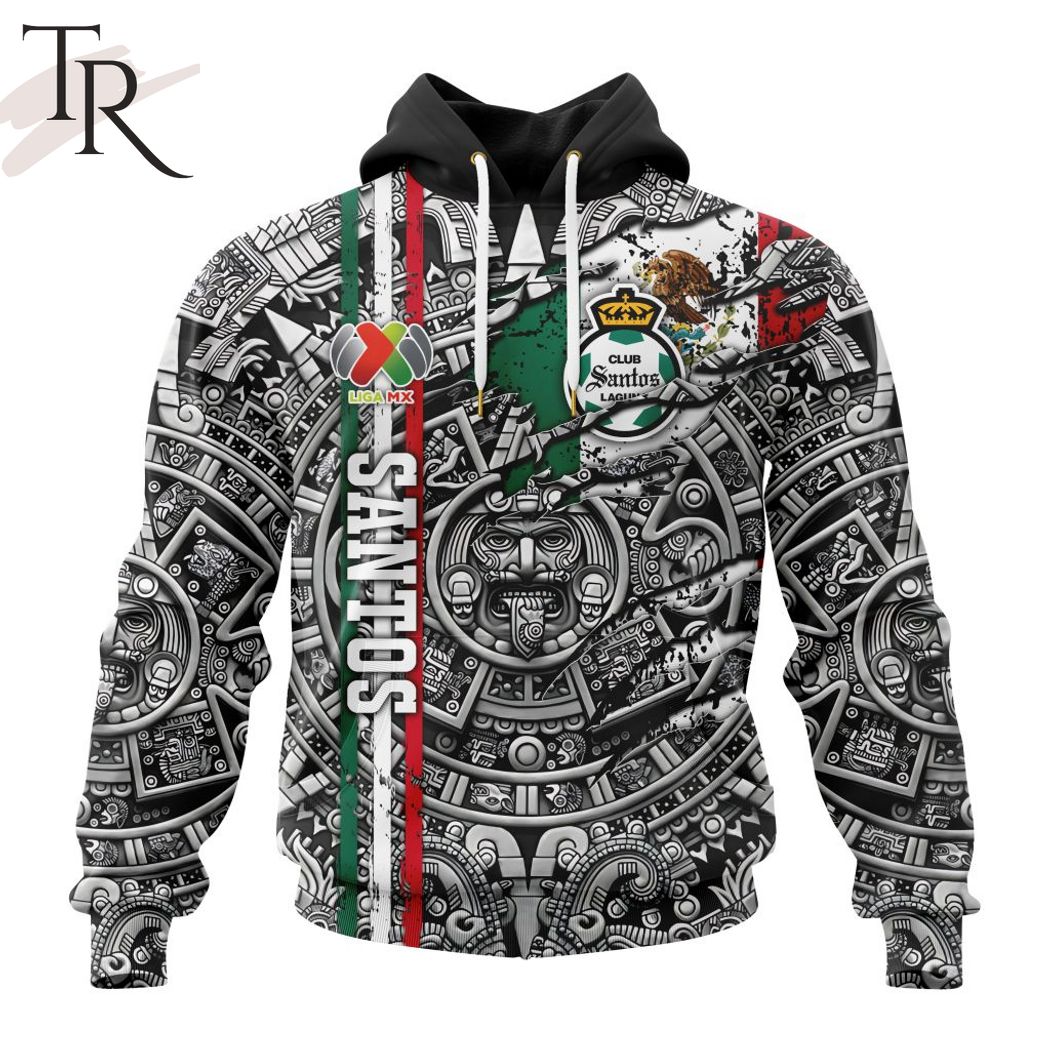 New 2025 LIGA MX Club Santos Laguna Special Aztec Design Custom Hoodie