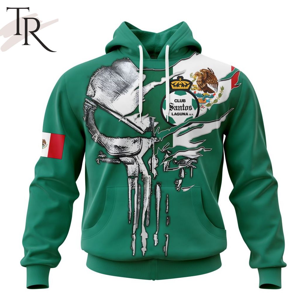 New 2025 LIGA MX Club Santos Laguna Special Skull Design Concept Kits Custom Hoodie