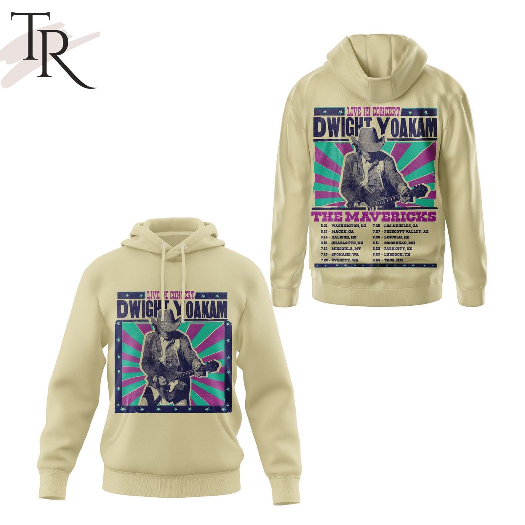 New 2025 Live In Concert Dwight Yoakam The Mavericks Custom Hoodie