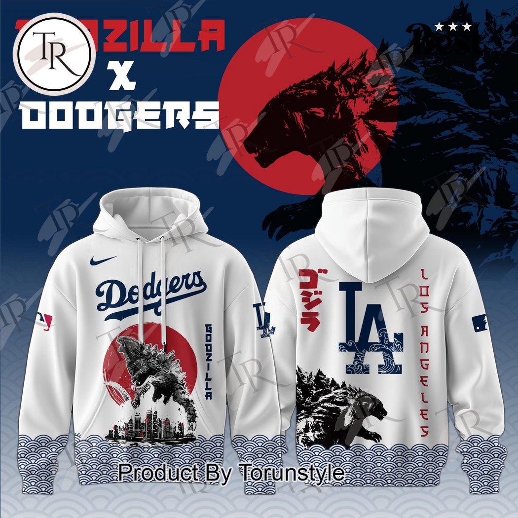 New 2025 Los Angeles Dodgers 2025 Godzilla Custom Hoodie