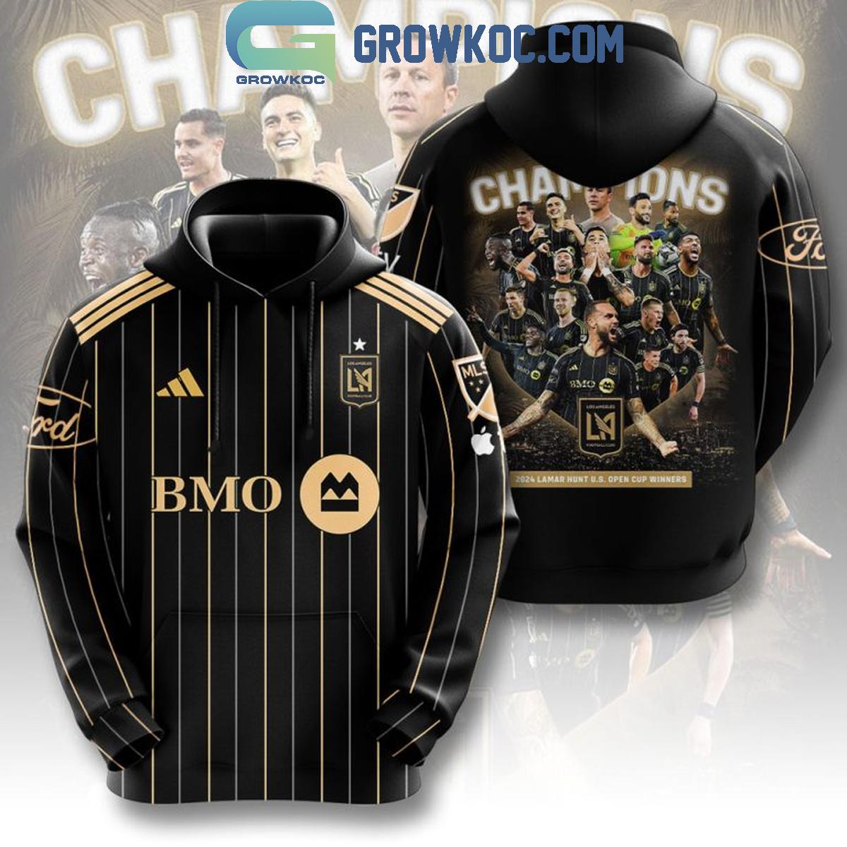 New 2025 Los Angeles FC 2024 Champion Cup MLS Custom Hoodie T-Shirt