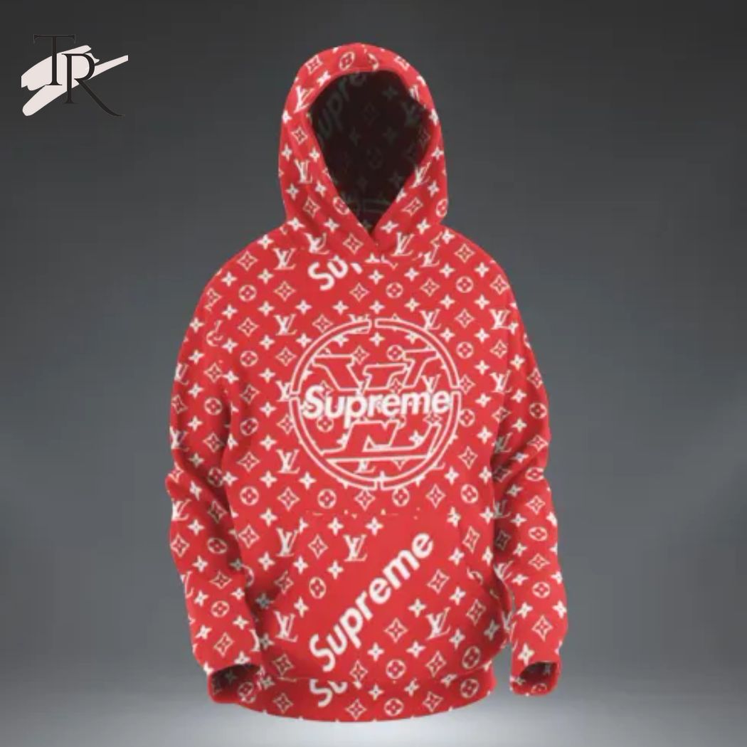 New 2025 Louis Vuitton Supreme Custom Hoodie Luxury Brand Clothing Clothes Outfits Gift For Men Women Luxury Custom Hoodie Outfit For Fall Outfit