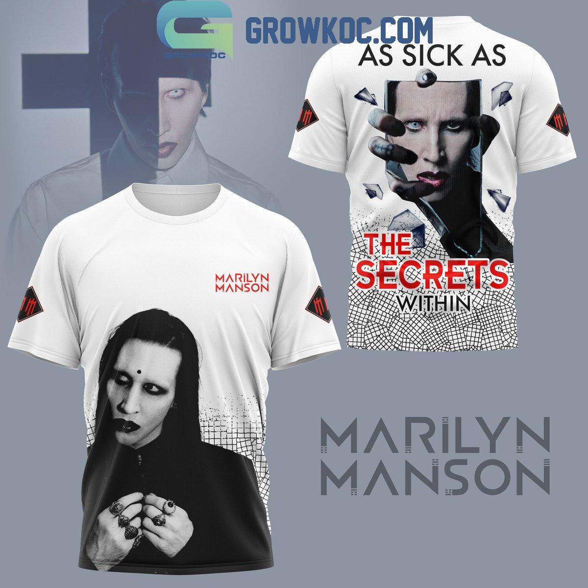 New 2025 Marilyn Manson As Sick As The Secrets Within Custom Hoodie T-Shirt