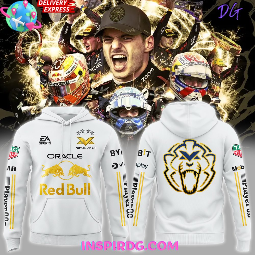 New 2025 Max Verstappen Red Bull Racing Champion Custom Hoodie
