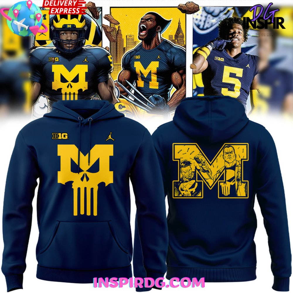 New 2025 Michigan Wolverines X-Men Wolverine Custom Hoodie