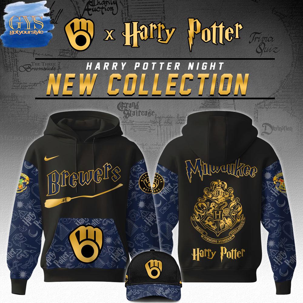 New 2025 Milwaukee Brewers Harry Potter Night Game Custom Hoodie