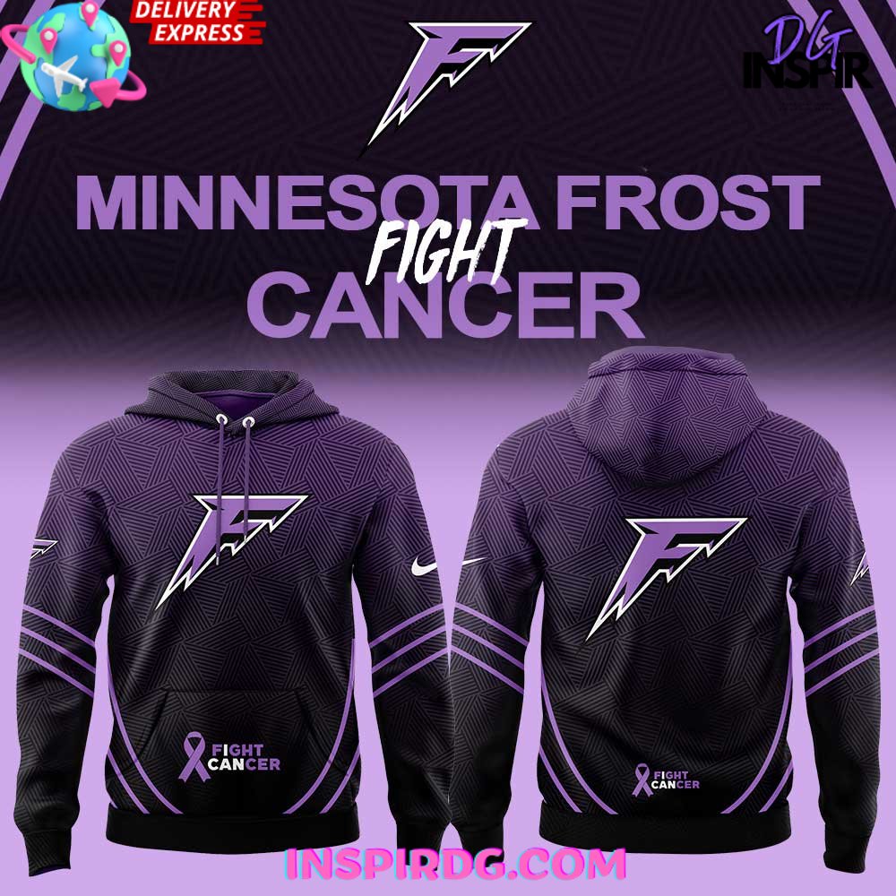 New 2025 Minnesota Frost Fight Cancer 2025 Custom Hoodie