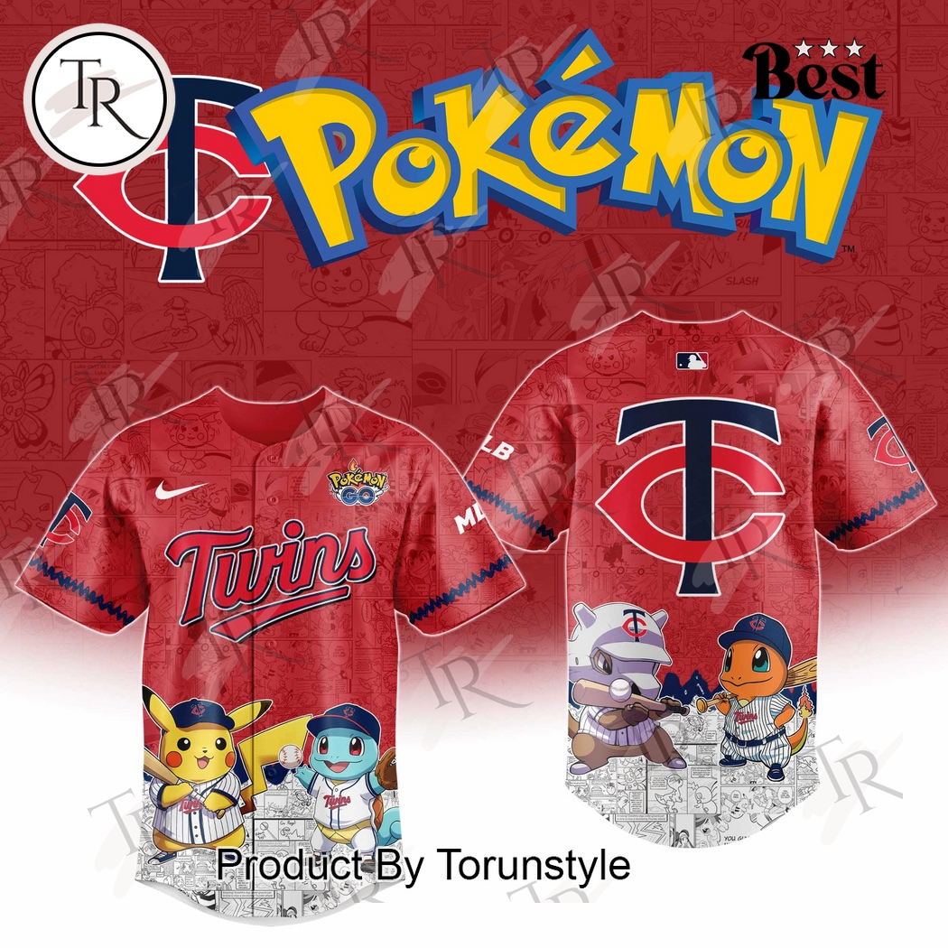 New 2025 Minnesota Twins Pokemon Go Special Baseball Custom Jersey Fan Gift