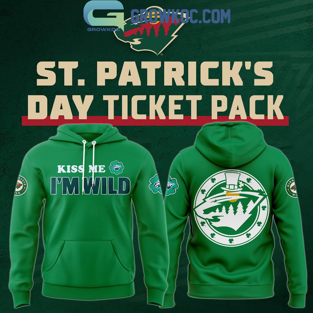 New 2025 Minnesota Wild For 2025 St.Patricks Day Custom Hoodie T-Shirt