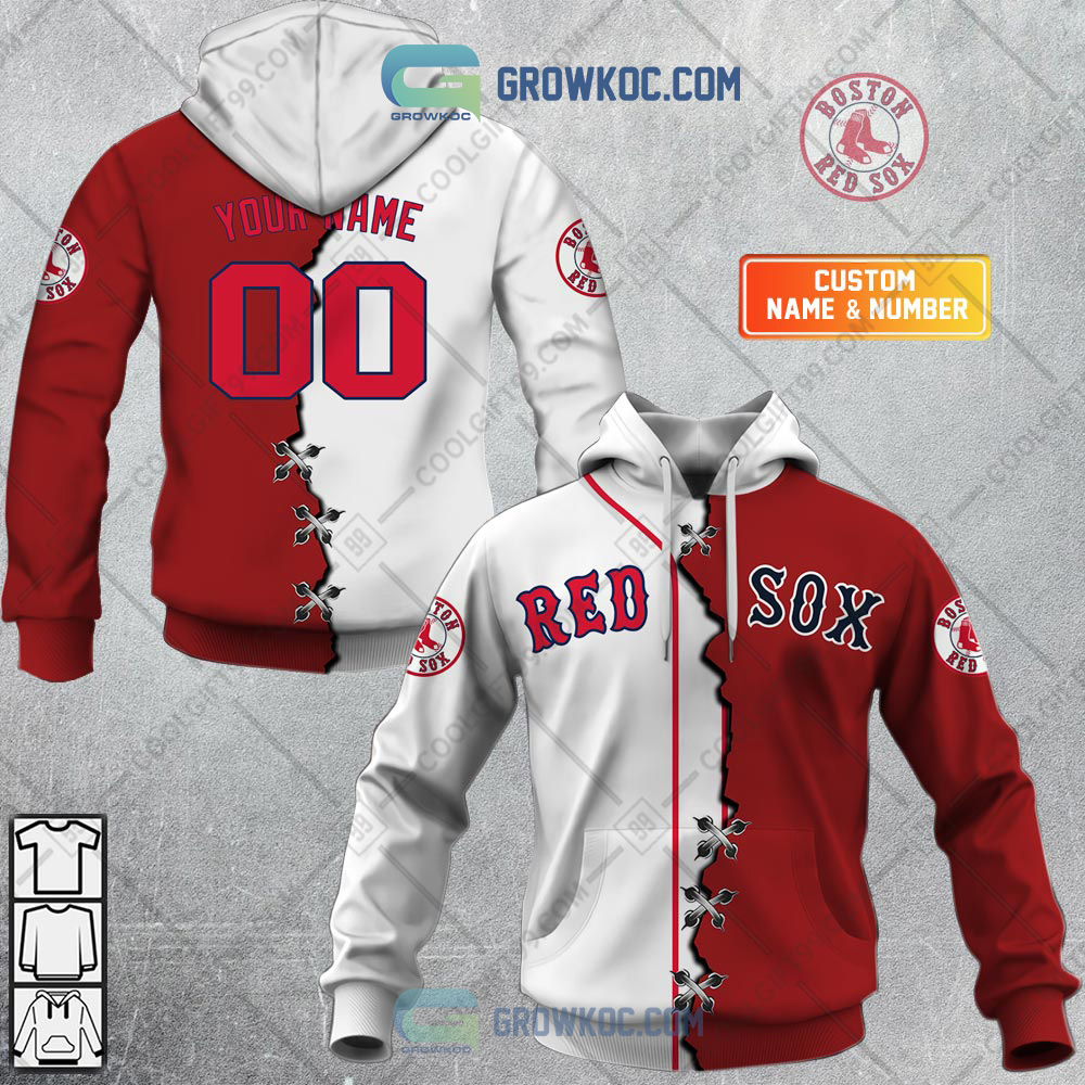 New 2025 MLB Boston Red Sox Mix Jersey Personalized Custom Hoodie Shirt