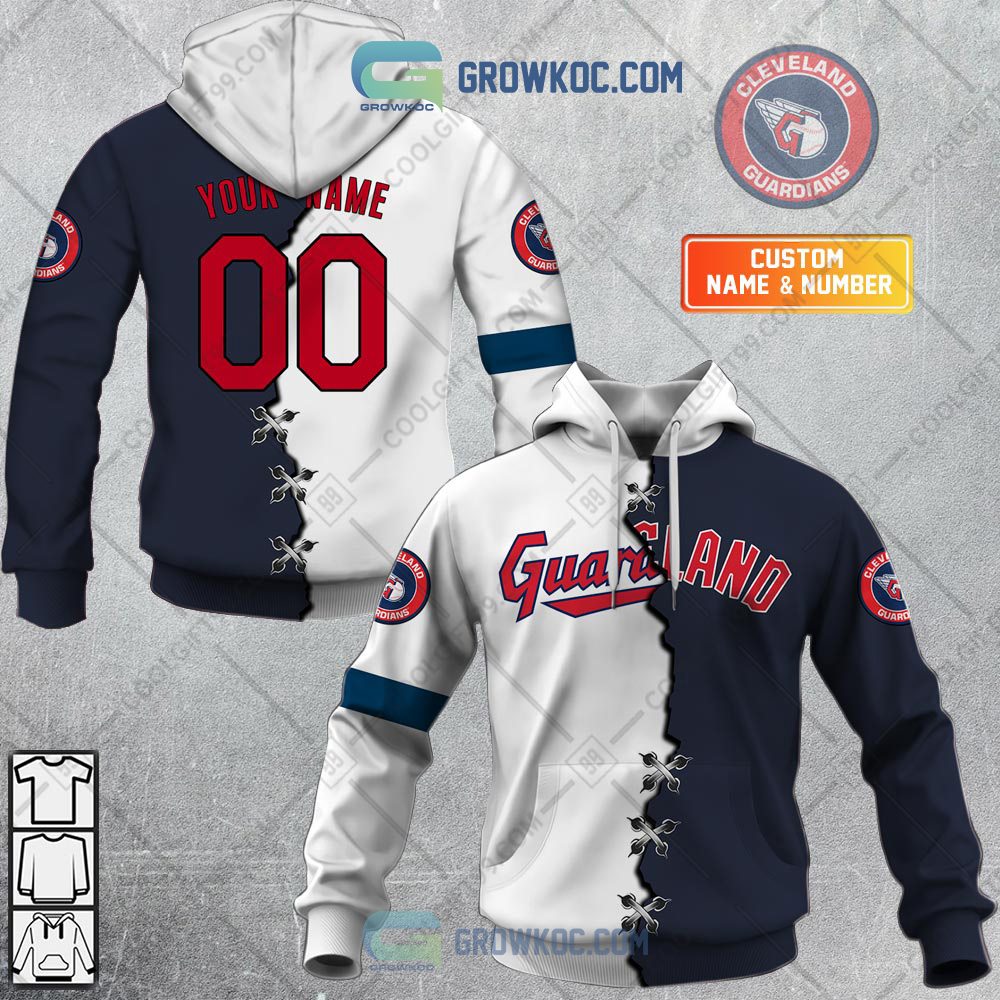 New 2025 MLB Cleveland Guardians Mix Jersey Personalized Custom Hoodie Shirt