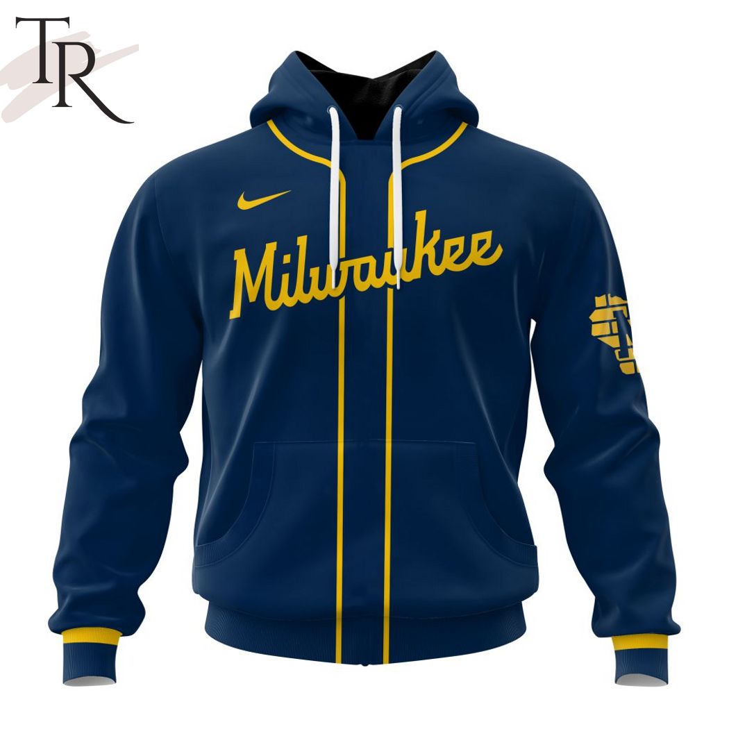 New 2025 MLB Milwaukee Brewers Personalized Alternate Kits Custom Hoodie