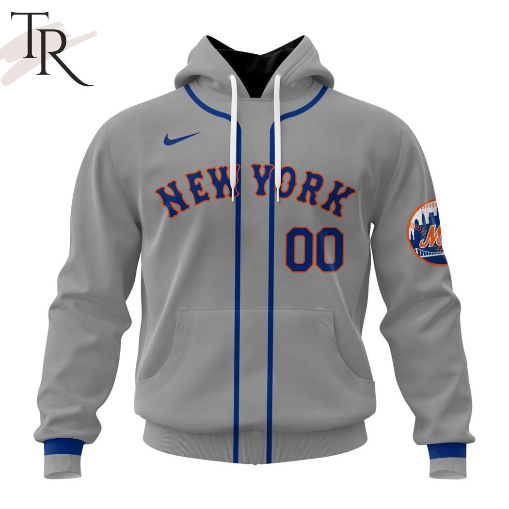 New 2025 MLB New York Mets Personalized 2024 Road Kits Custom Hoodie