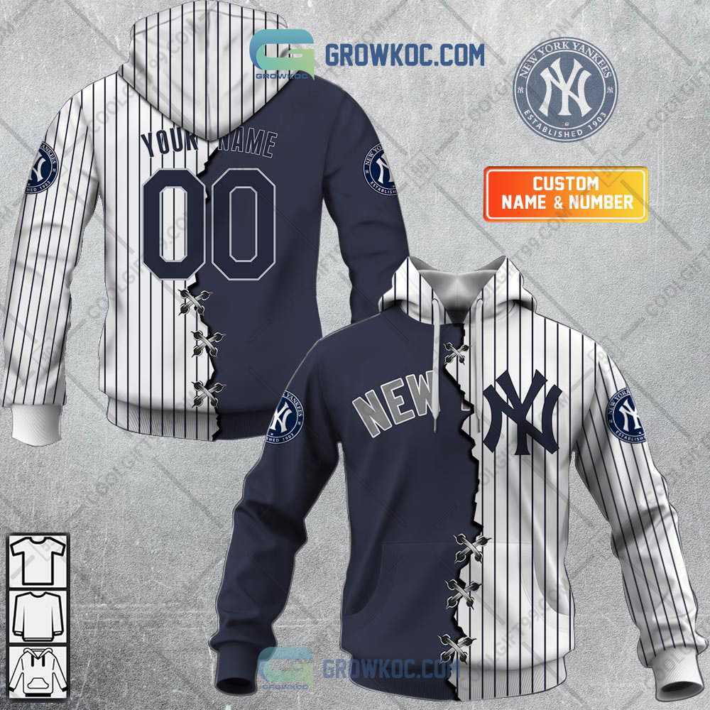 New 2025 MLB New York Yankees Mix Jersey Personalized Custom Hoodie Shirt