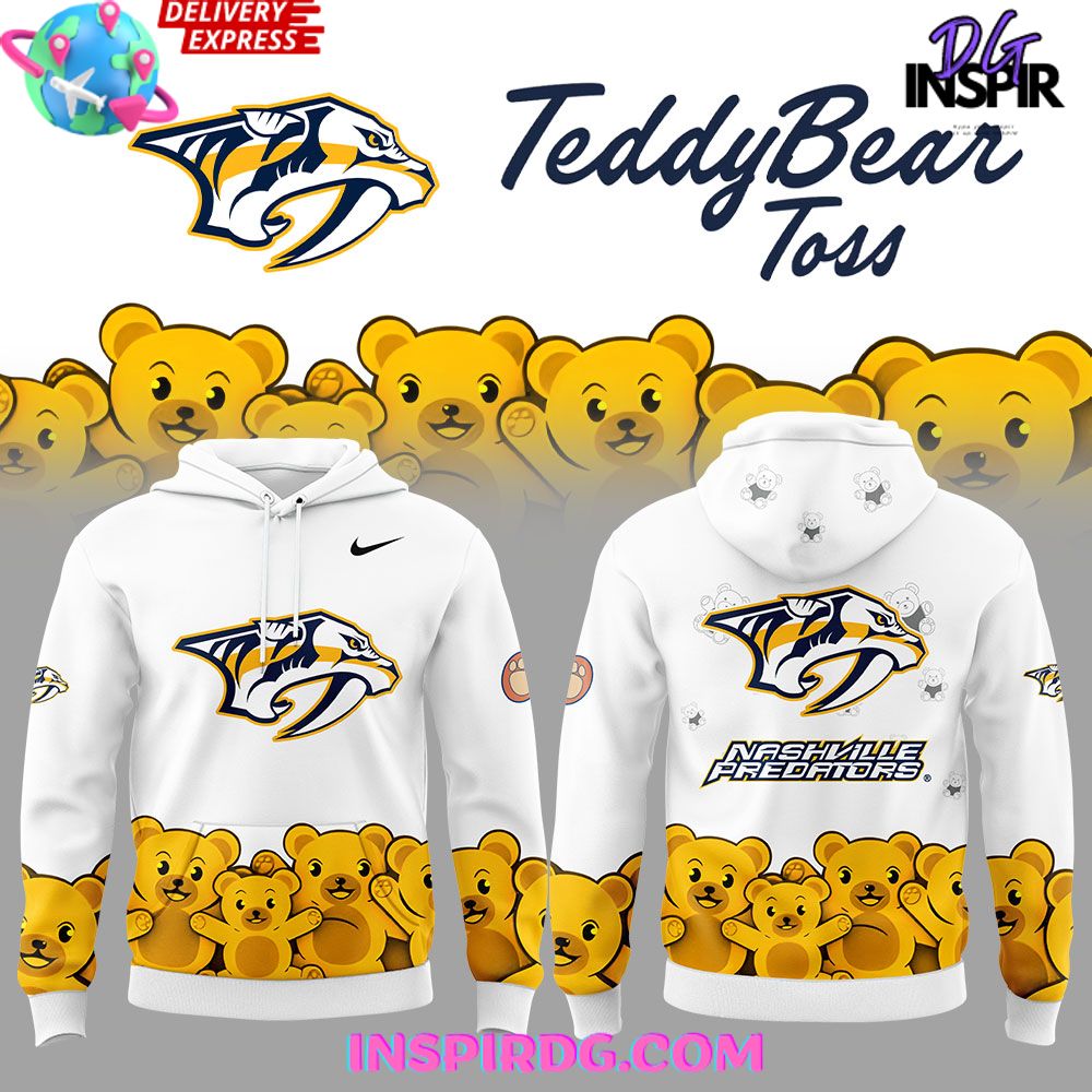New 2025 Nashville Predators Teddy Bear Toss Special Custom Hoodie