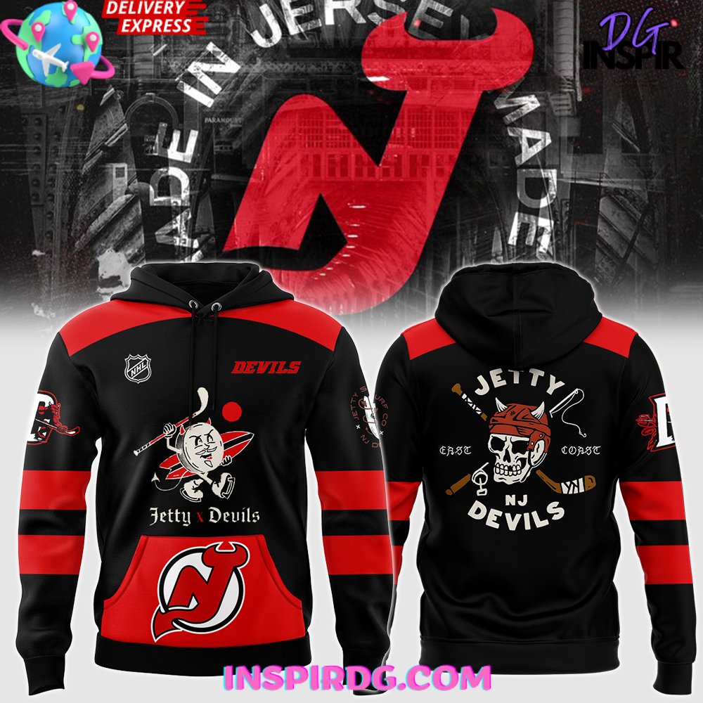New 2025 New Jersey Devils The Jetty Life Special Custom Hoodie