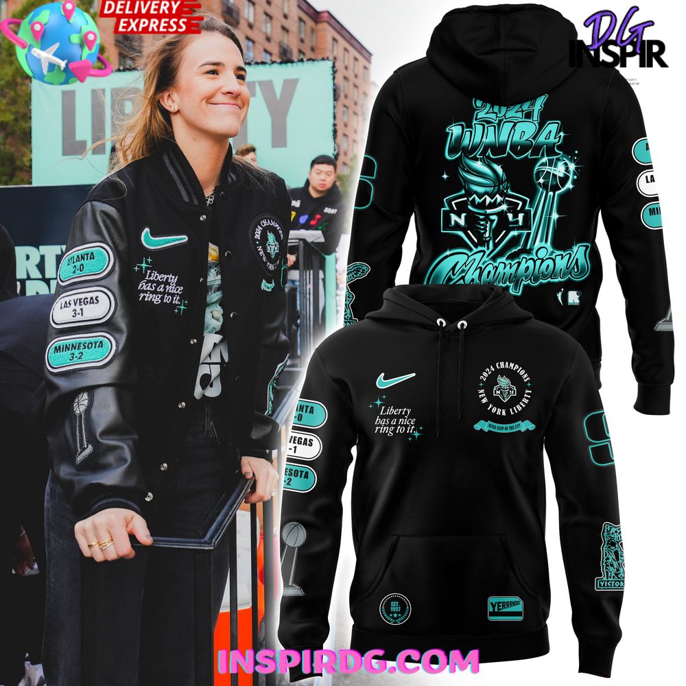 New 2025 New York Liberty 2024 WNBA Champions Special Custom Hoodie