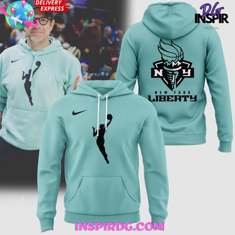 New 2025 New York Liberty WNBA Teal 2024 Custom Hoodie