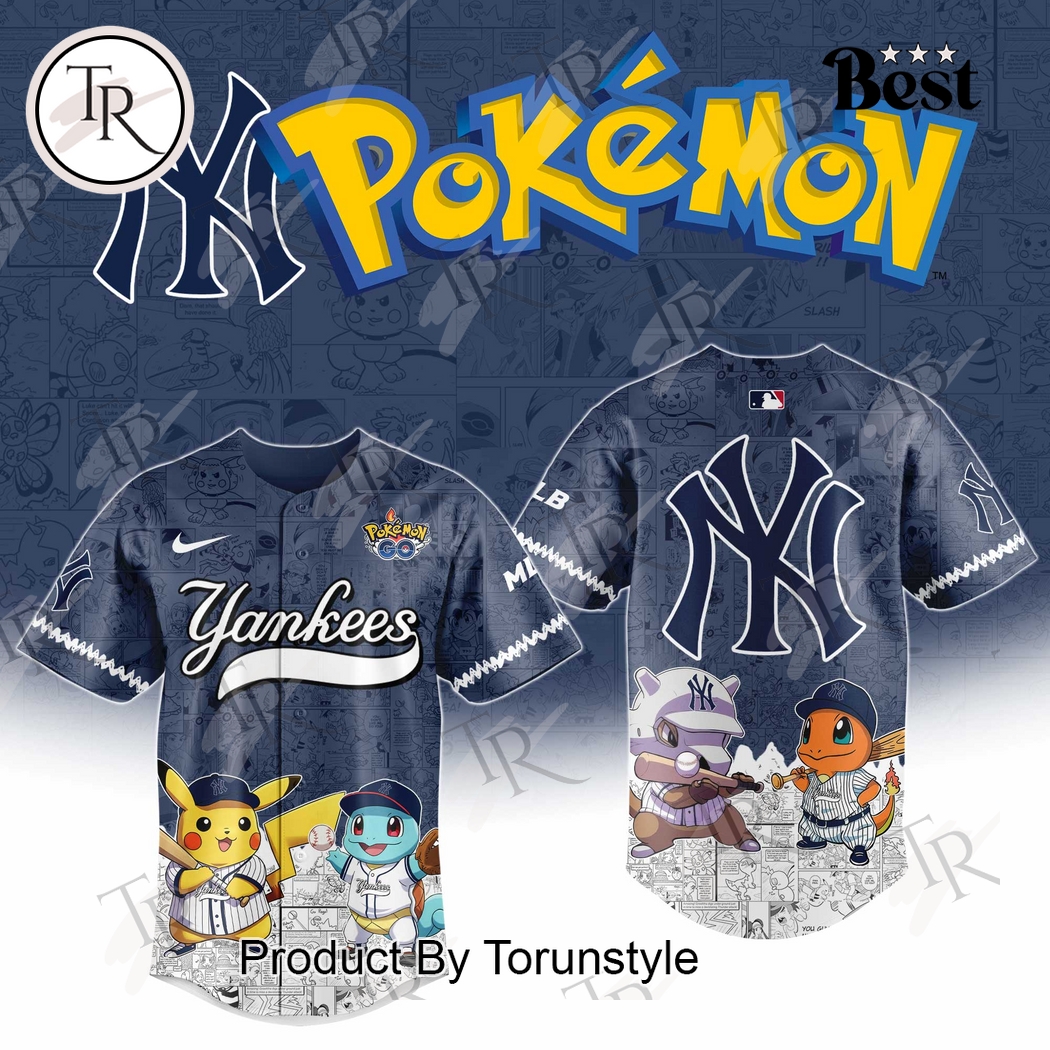 New 2025 New York Yankees Pokemon Go Special Baseball Custom Jersey Fan Gift