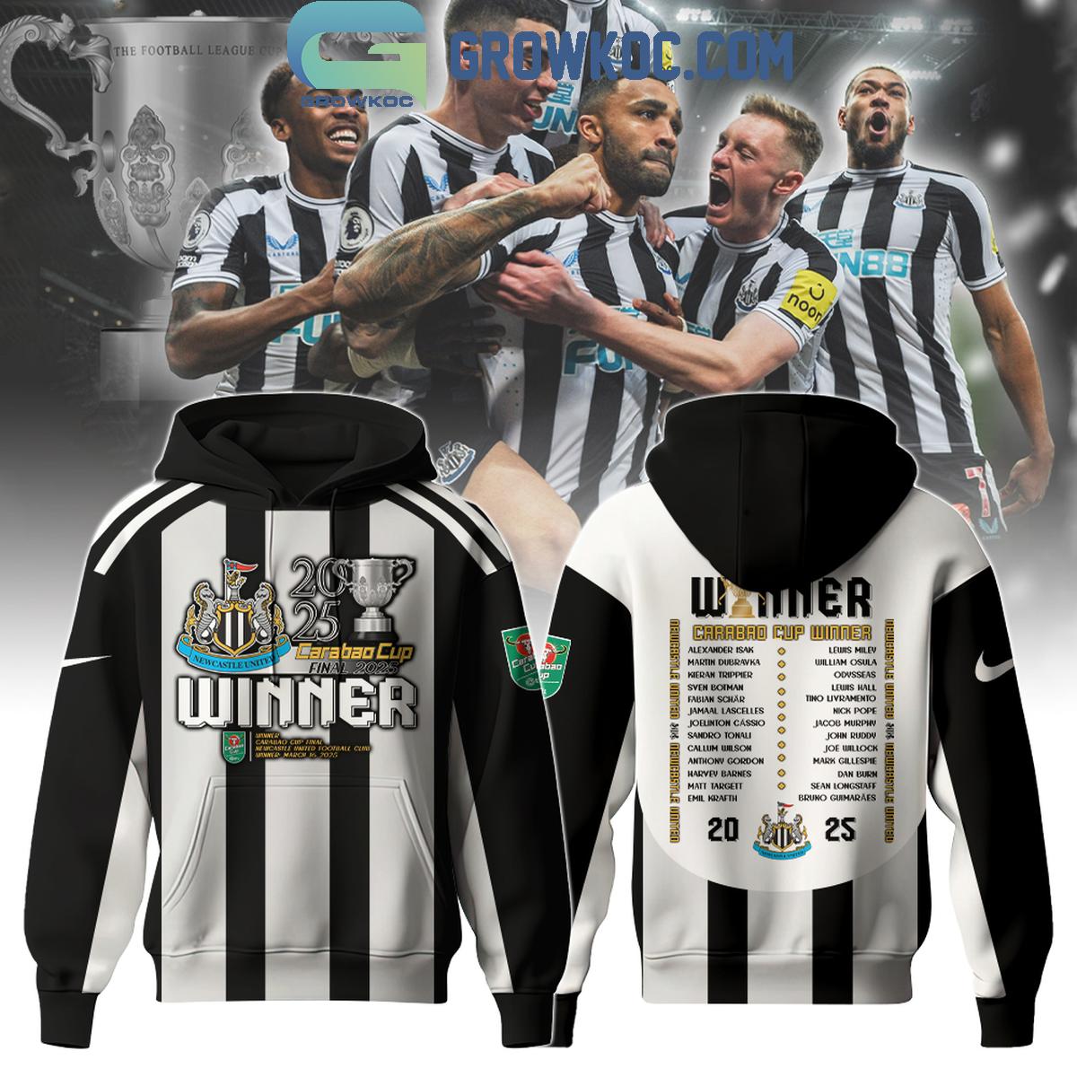 New 2025 Newcastle United 2025 Carabao Cup Champions Custom Hoodie T Shirt