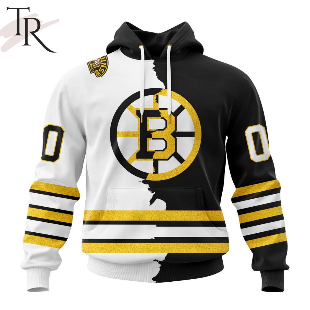 New 2025 NHL Boston Bruins Personalize 2023 Home Mix Away Custom Hoodie