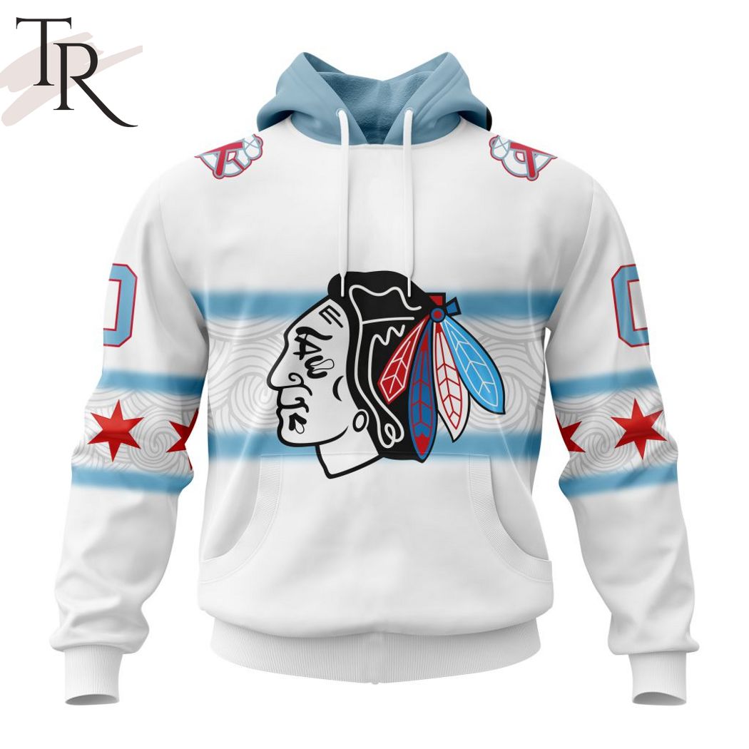 New 2025 NHL Chicago Blackhawks Personalize New Gradient Series Concept Custom Hoodie