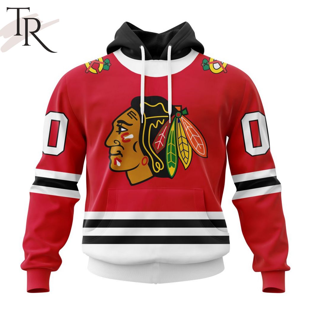 New 2025 NHL Chicago Blackhawks Personalized 2023 Home Kits Custom Hoodie